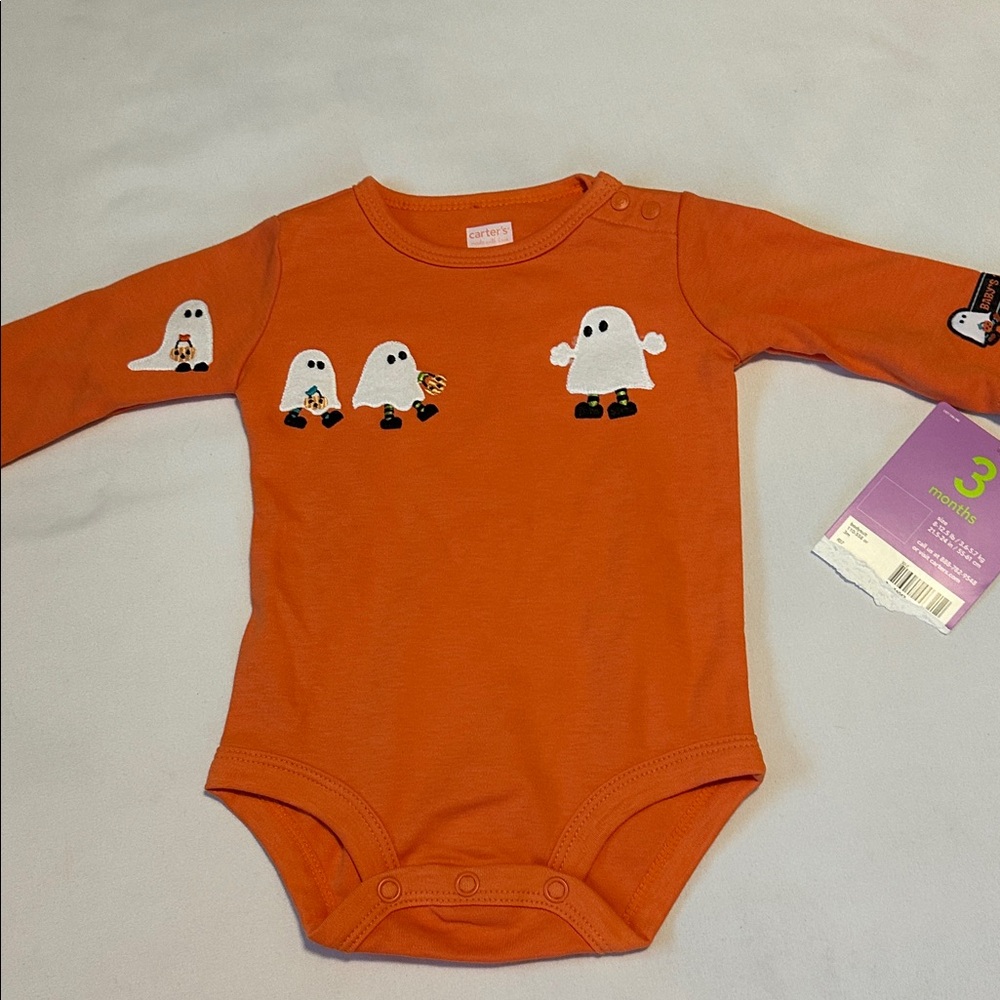 Carter's Orange Ghost Bodysuit